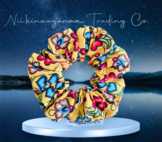 Cotton Hair Scrunchie - Nii’kinaaganaa Trading Co.