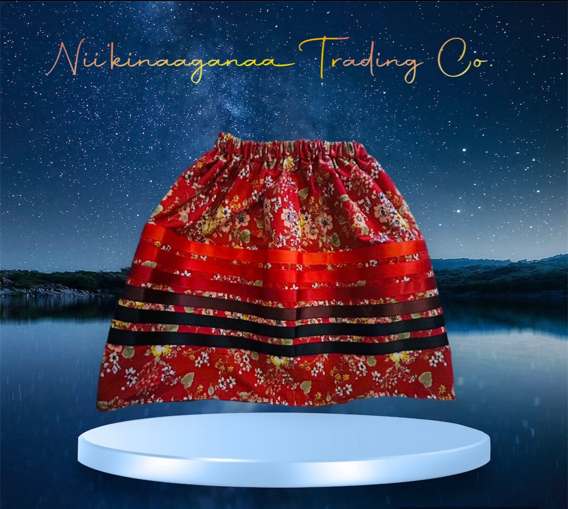 Girl's Ribbon Skirt - Nii’kinaaganaa Trading Co.