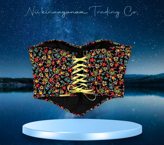 Women's Cotton Corset - Nii’kinaaganaa Trading Co.