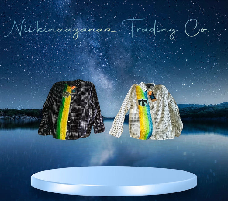 Boys Contemporary Ribbon Shirt Collections - Nii’kinaaganaa Trading Co.