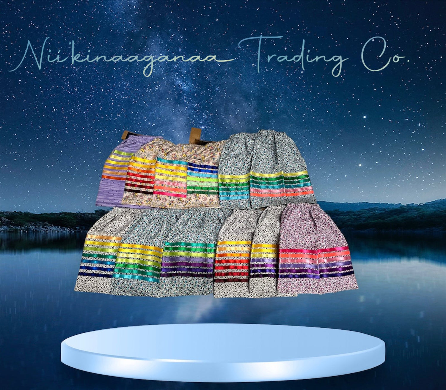 Infant/Toddler/Youth Girl's Ribbon Skirt Collection - Nii’kinaaganaa Trading Co.