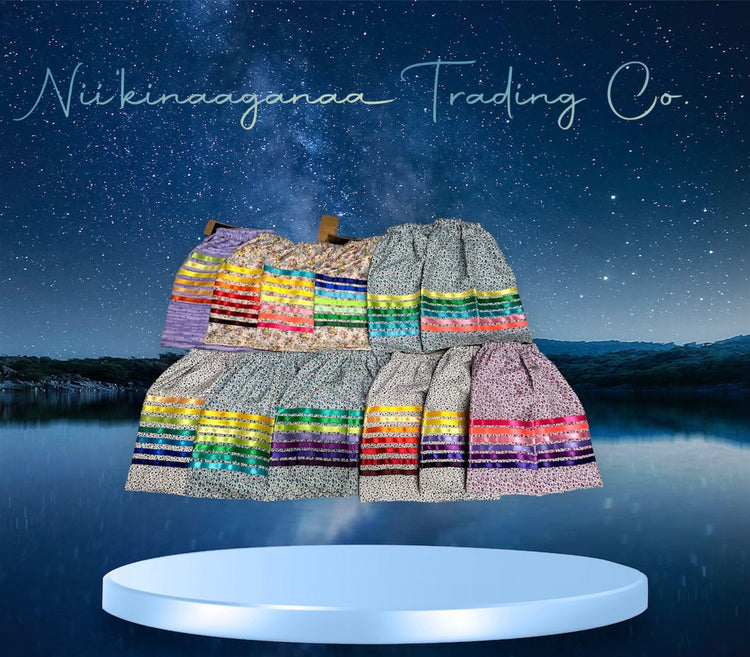 Infant/Toddler/Youth Girl's Ribbon Skirt Collection - Nii’kinaaganaa Trading Co.