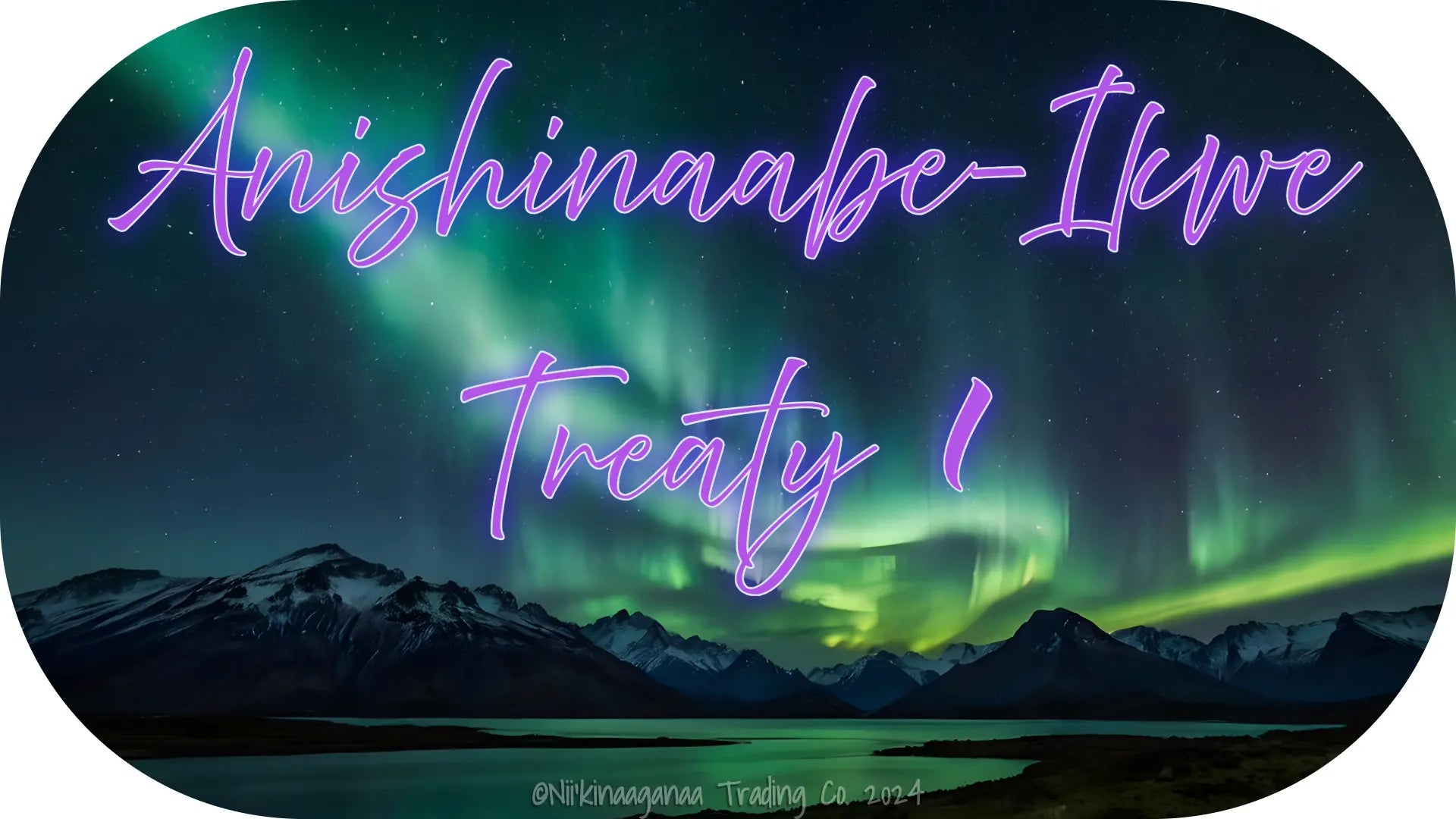 Custom Designed T-Shirt 'Anishinaabe Ikwe Treaty 1' Nii’kinaaganaa Trading Co.