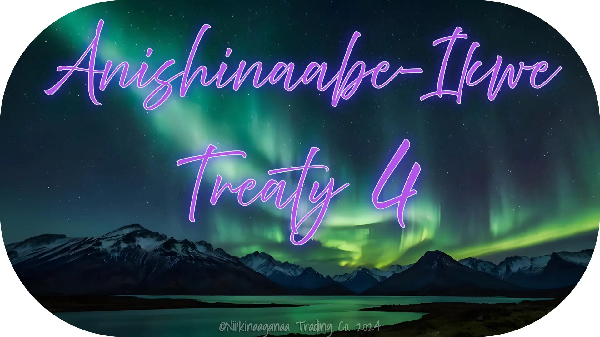 Custom Designed T-Shirt 'Anishinaabe Ikwe Treaty 4' Nii’kinaaganaa Trading Co.