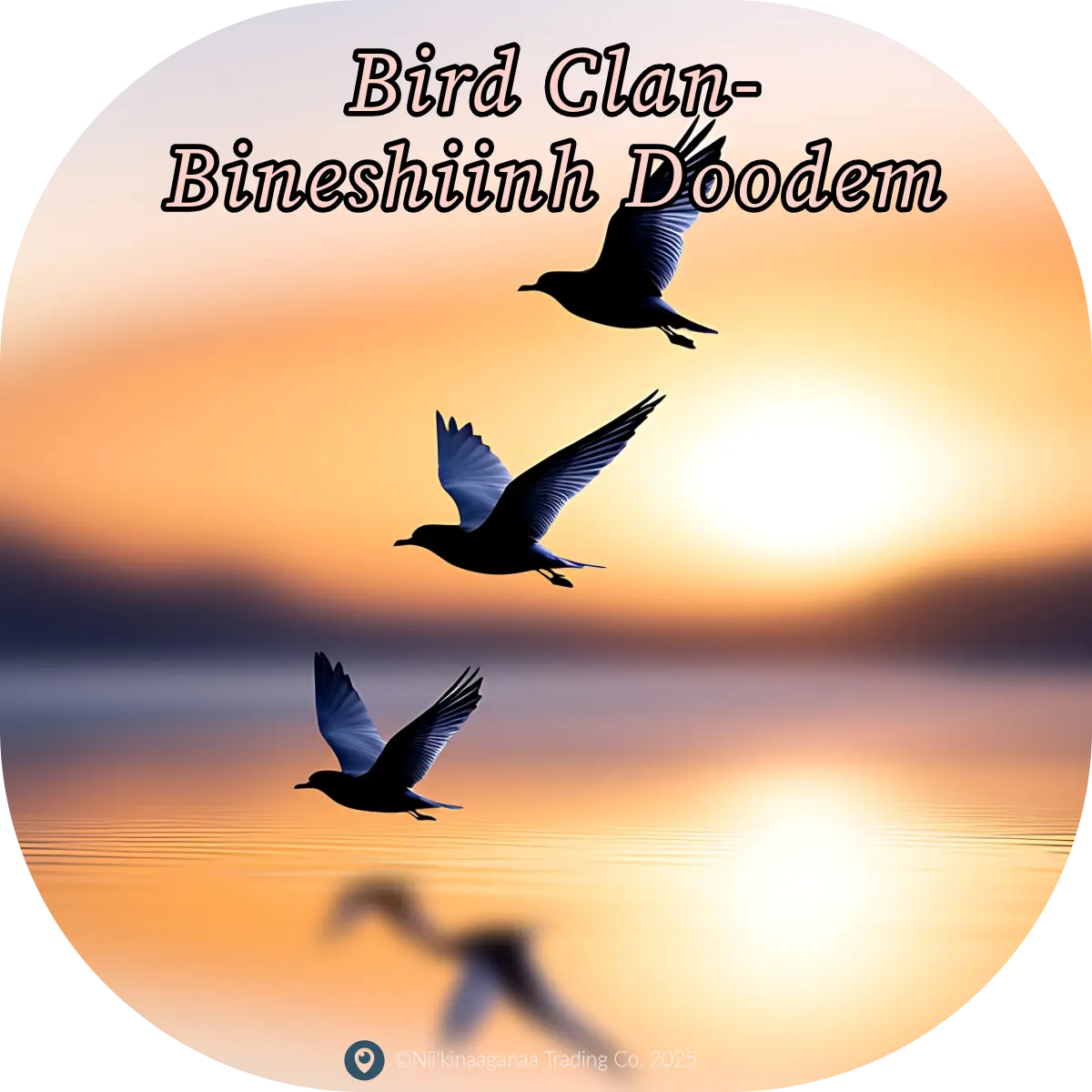 Custom Designed T-Shirt 'Bird Clan-Bineshiinh Doodem' Nii’kinaaganaa Trading Co.