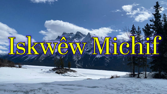 Custom Designed T-Shirts 'Iskwêw Michif' Design 1 - Nii’kinaaganaa Trading Co.