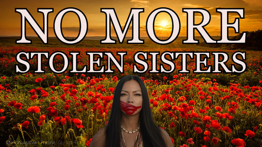 Custom Designed T-Shirts 'No More Stolen Sisters' Design 2 - Nii’kinaaganaa Trading Co.