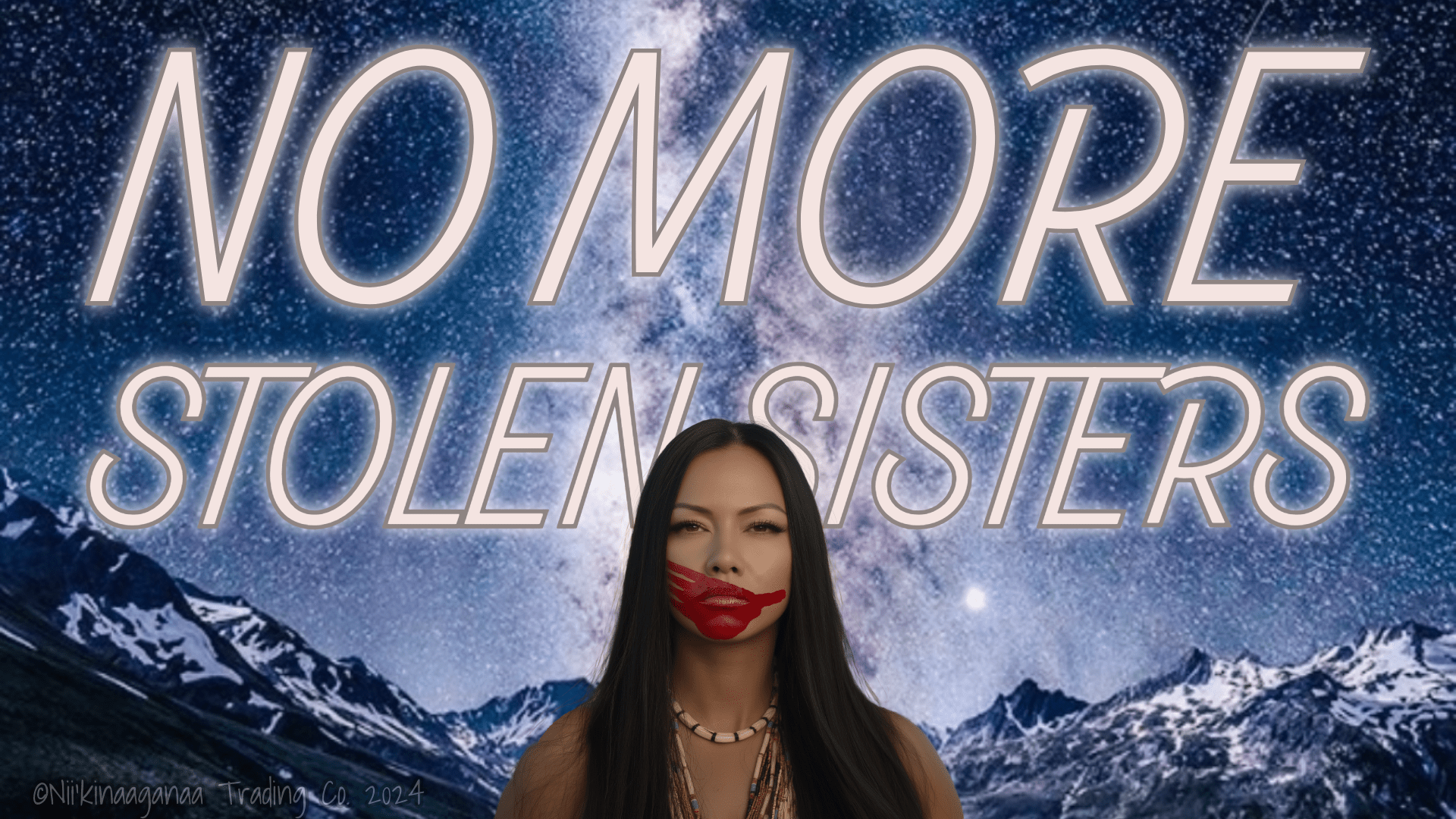 Custom Designed T-Shirts 'No More Stolen Sisters' Design 3 - Nii’kinaaganaa Trading Co.