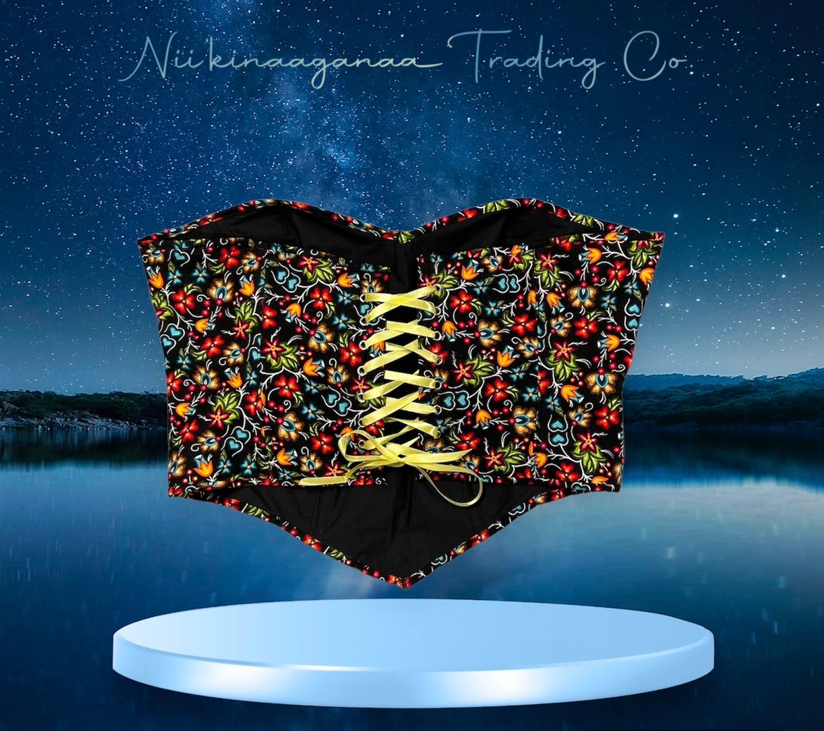 Women's Cotton Corset - Nii’kinaaganaa Trading Co.
