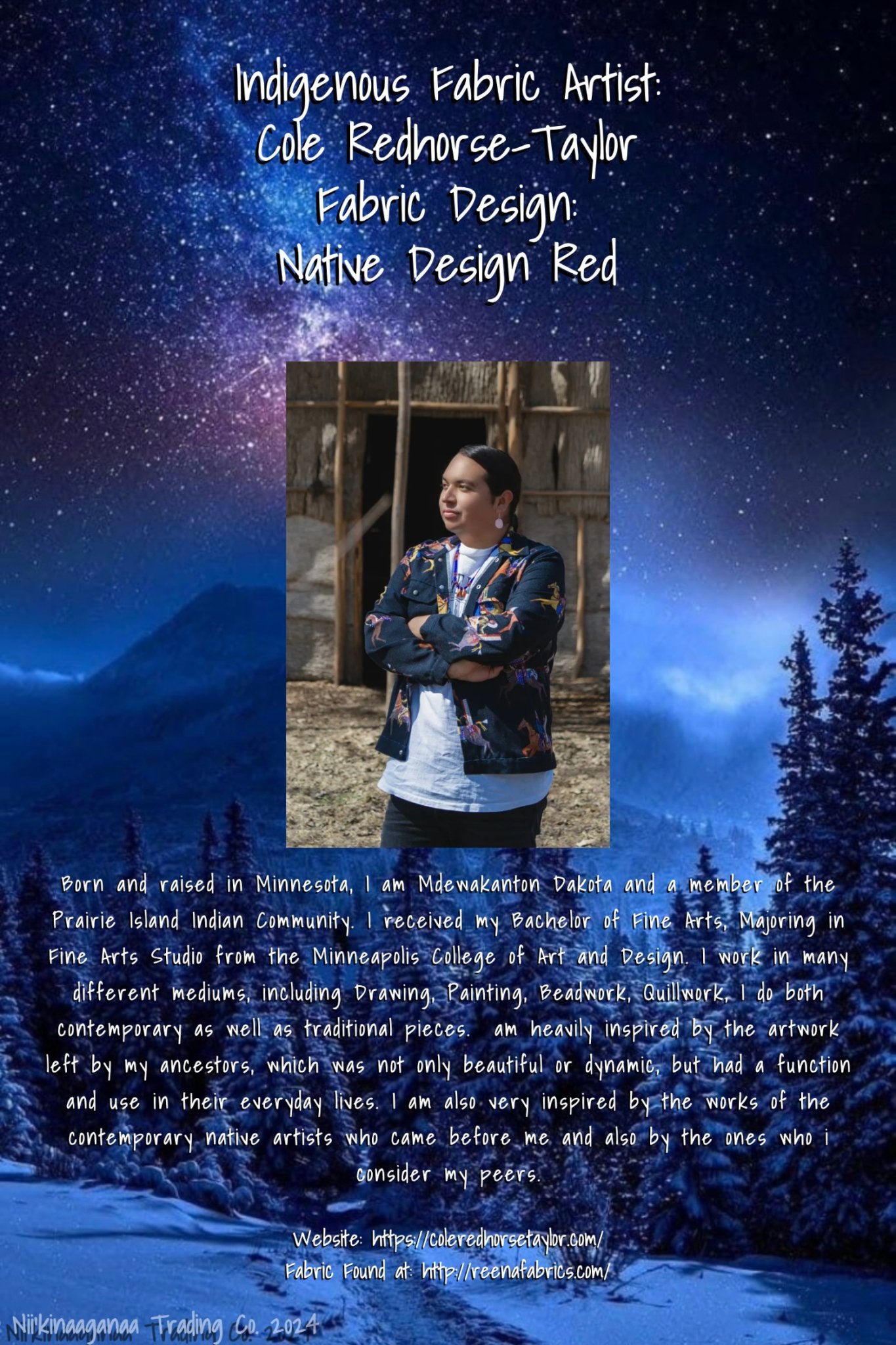 Women’s Satin Butterfly Sleeve Top - Nii’kinaaganaa Trading Co.