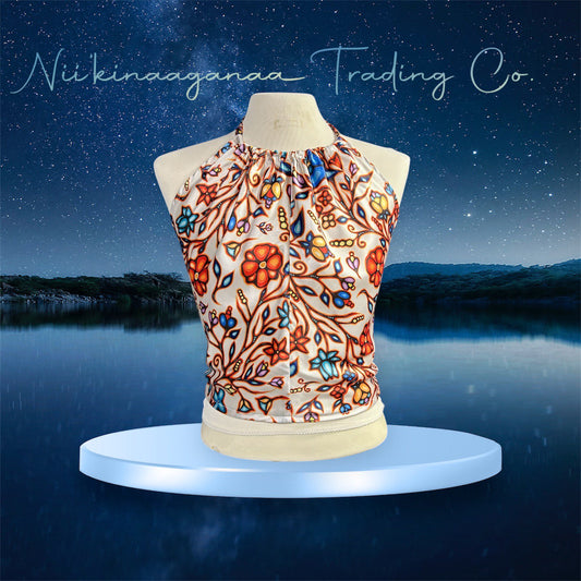 Women’s Satin Halter Top - Nii’kinaaganaa Trading Co.